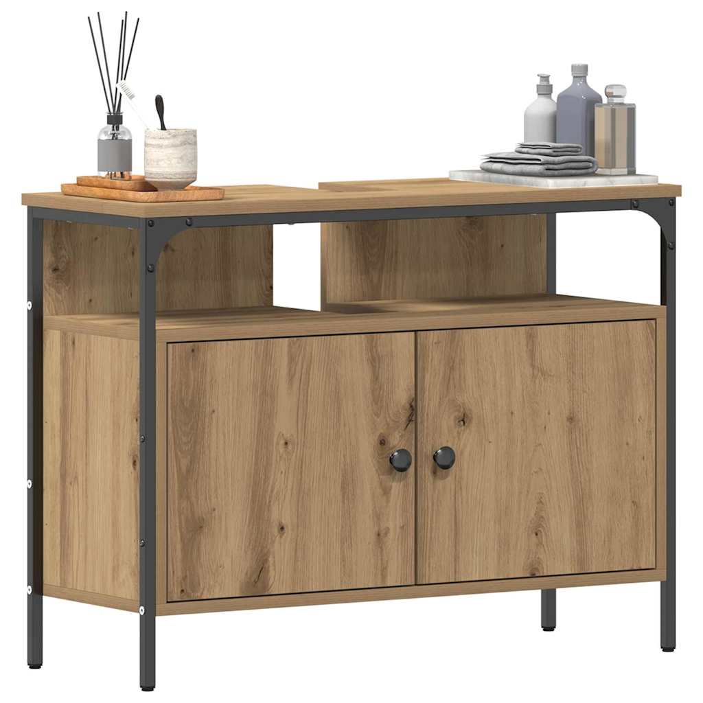 Waschbeckenschrank Artisan-Eiche 80 x 30 x 60 cm Holzwerkstoff