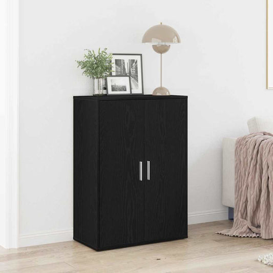 Sideboard Schwarz Eiche 60x31x84 cm Spanplatte