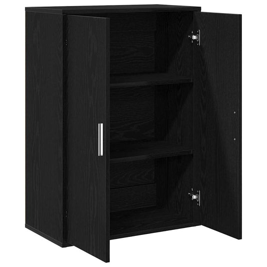 Sideboard Schwarz Eiche 60x31x84 cm Spanplatte
