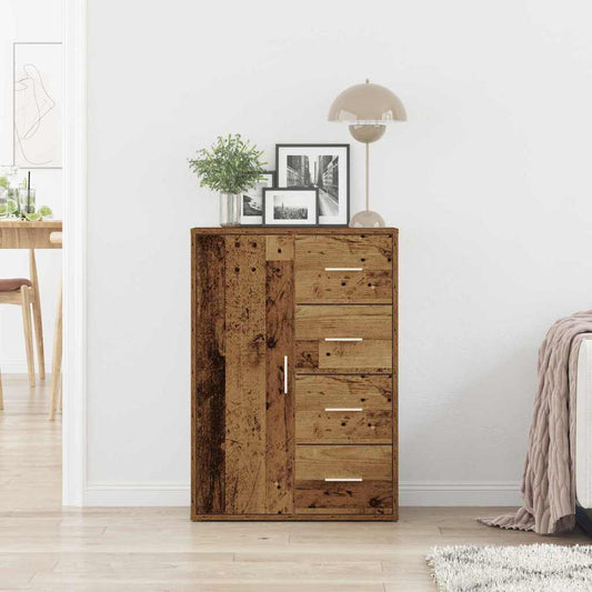 Sideboard mit Schubladen Altholz 60 x 31 x 84 cm Holzwerkstoff