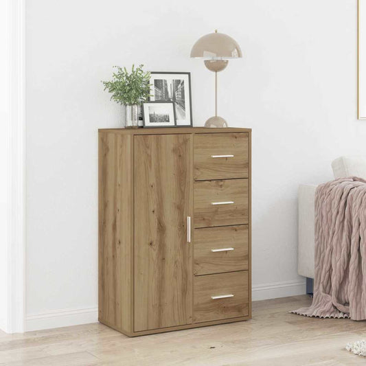 Sideboard Eiche handwerklich 60 x 31 x 84 cm Holzwerkstoff