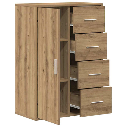 Sideboard Eiche handwerklich 60 x 31 x 84 cm Holzwerkstoff