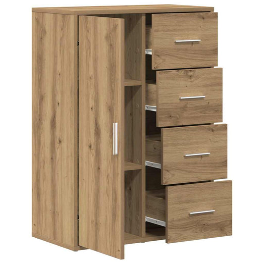 Sideboard Eiche handwerklich 60 x 31 x 84 cm Holzwerkstoff