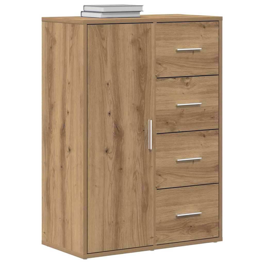 Sideboard Eiche handwerklich 60 x 31 x 84 cm Holzwerkstoff