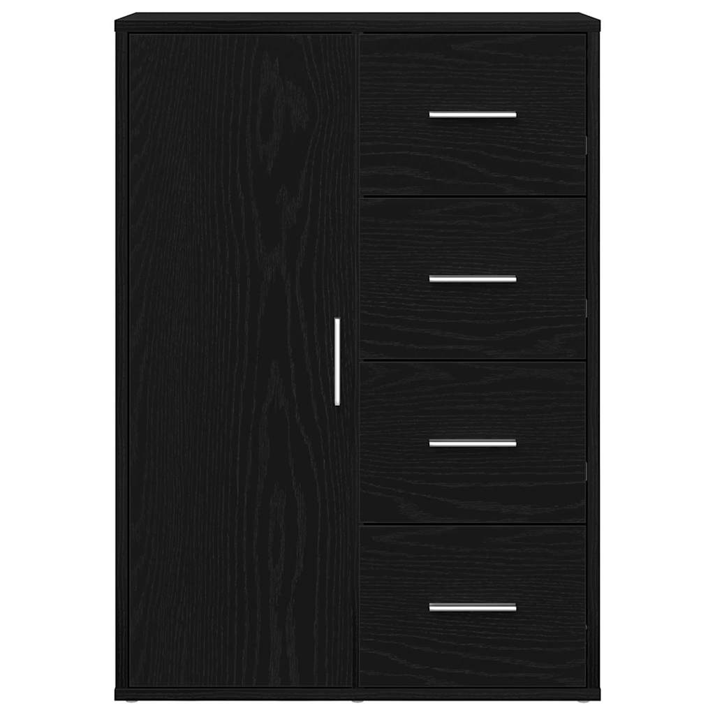 Sideboard Schwarze Eiche 60 x 31 x 84 cm Holzwerkstoff