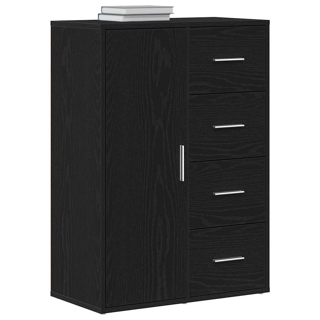 Sideboard Schwarze Eiche 60 x 31 x 84 cm Holzwerkstoff