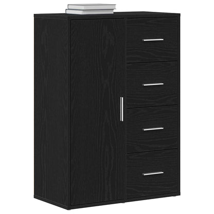 Sideboard Schwarze Eiche 60 x 31 x 84 cm Holzwerkstoff