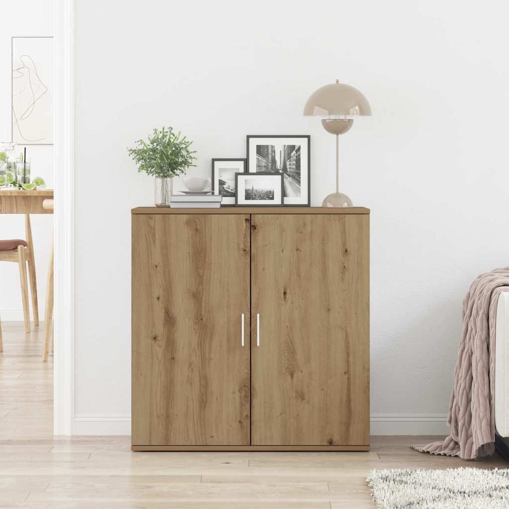 Sideboard Eiche handwerklich 79 x 38 x 80 cm Holzwerkstoff