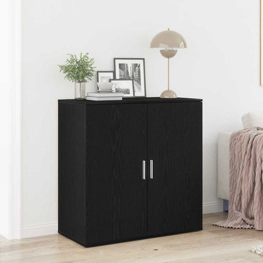 Sideboard Schwarze Eiche 79 x 38 x 80 cm Holzwerkstoff