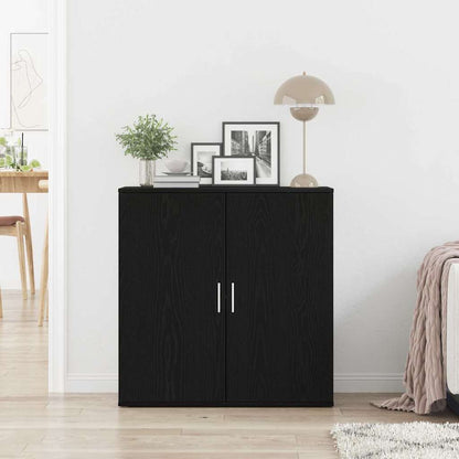 Sideboard Schwarze Eiche 79 x 38 x 80 cm Holzwerkstoff