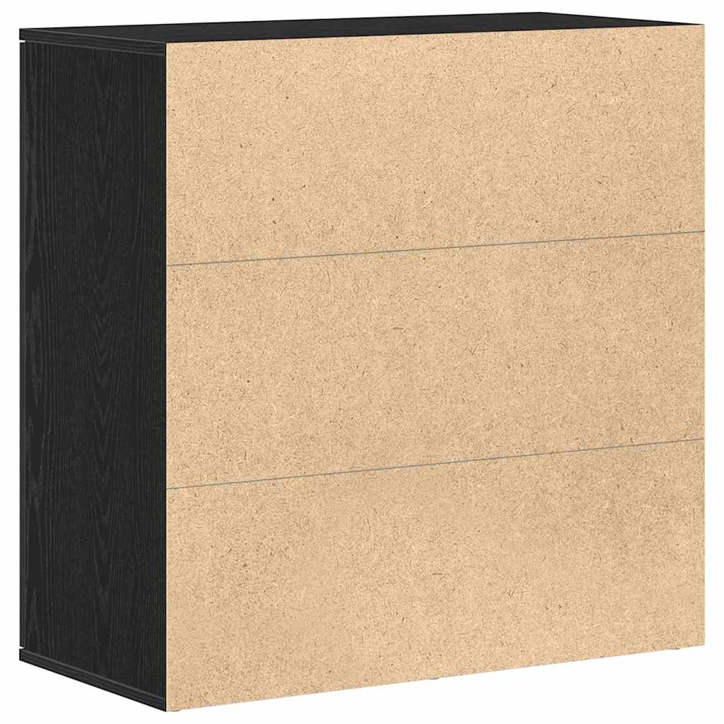 Sideboard Schwarze Eiche 79 x 38 x 80 cm Holzwerkstoff