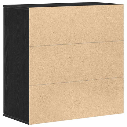 Sideboard Schwarze Eiche 79 x 38 x 80 cm Holzwerkstoff