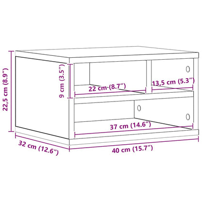 Druckerständer Altholz 40 x 32 x 22.5 cm Holzwerkstoff