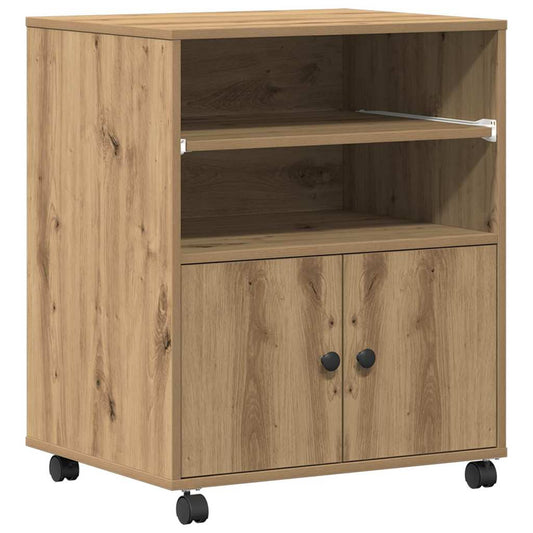 Druckerständer Eiche handwerklich 60 x 48 x 74 cm Holzwerkstoff