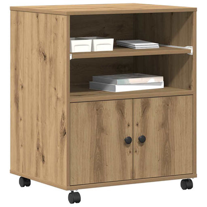 Druckerständer Eiche handwerklich 60 x 48 x 74 cm Holzwerkstoff