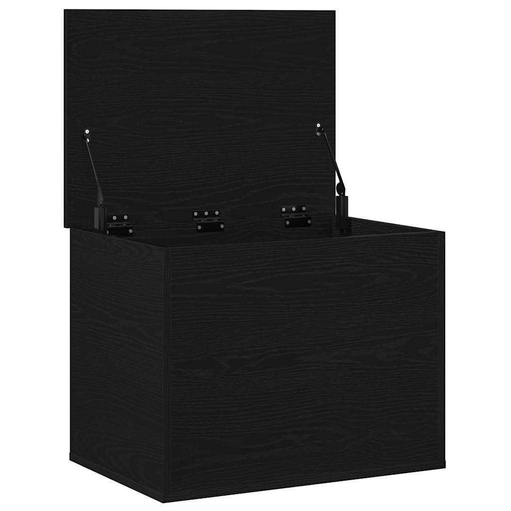 Aufbewahrungsbox Schwarz Eichen-Optik 60 x 42 x 46 cm