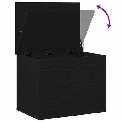 Aufbewahrungsbox Schwarz Eichen-Optik 60 x 42 x 46 cm