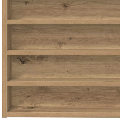 Vitrinenschrank mit Regal Eiche handwerklich 100 x 8.5 x 50 cm