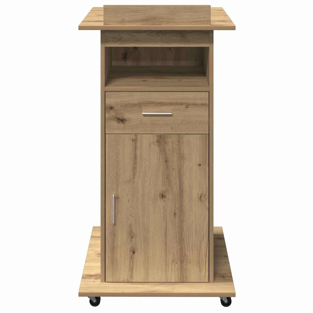 Podium Eiche handwerklich 55 x 55 x 107 cm Holzwerkstoff
