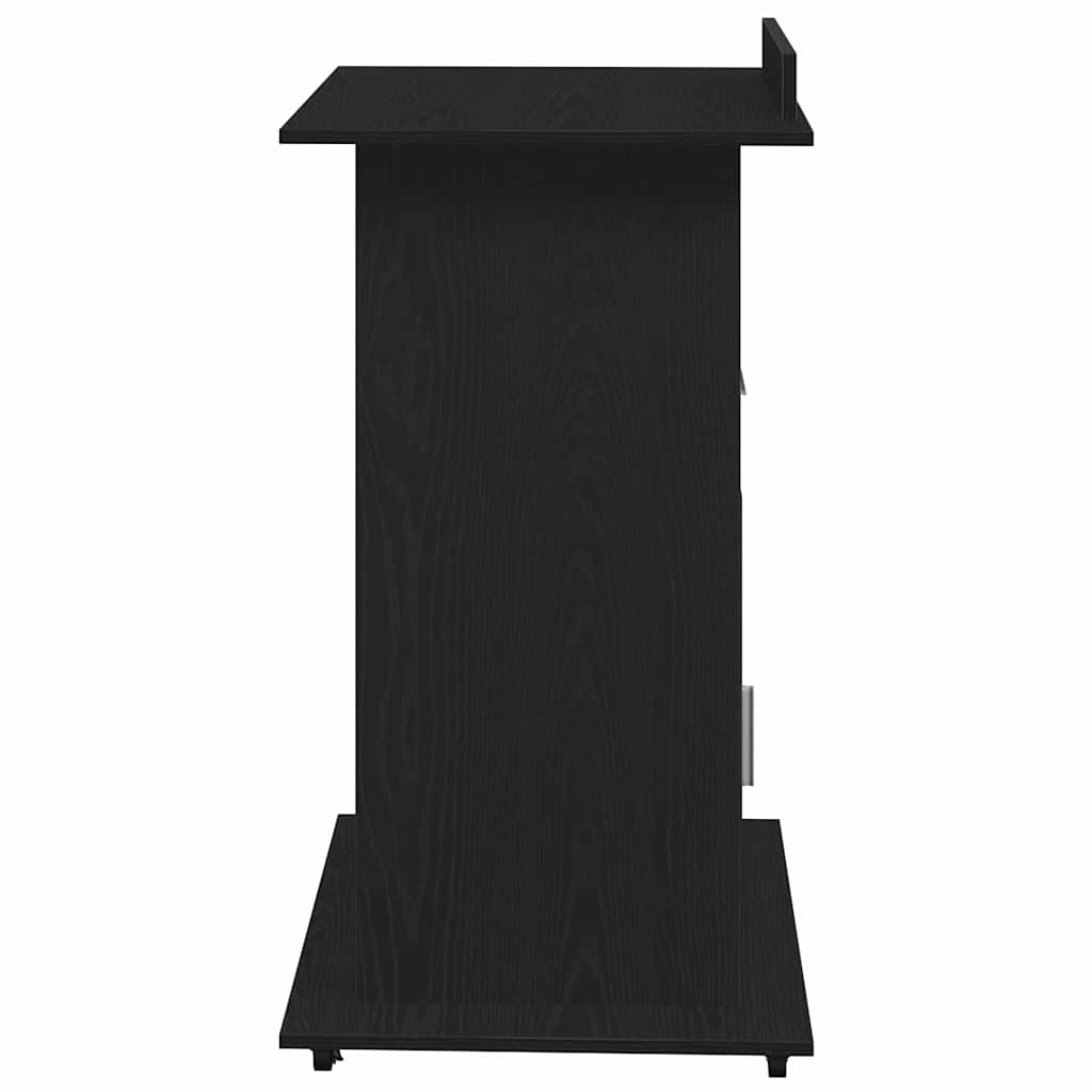Podium mit Regal Schwarze Eiche 55 x 55 x 107 cm Holzwerkstoff