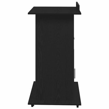 Podium mit Regal Schwarze Eiche 55 x 55 x 107 cm Holzwerkstoff
