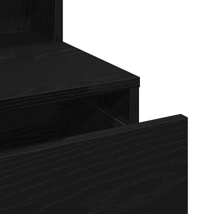 Schminktisch Schwarze Eiche 80 x 41 x 144,5 cm Holzwerkstoff