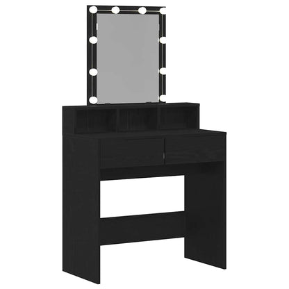 Schminktisch Schwarze Eiche 80 x 41 x 144,5 cm Holzwerkstoff