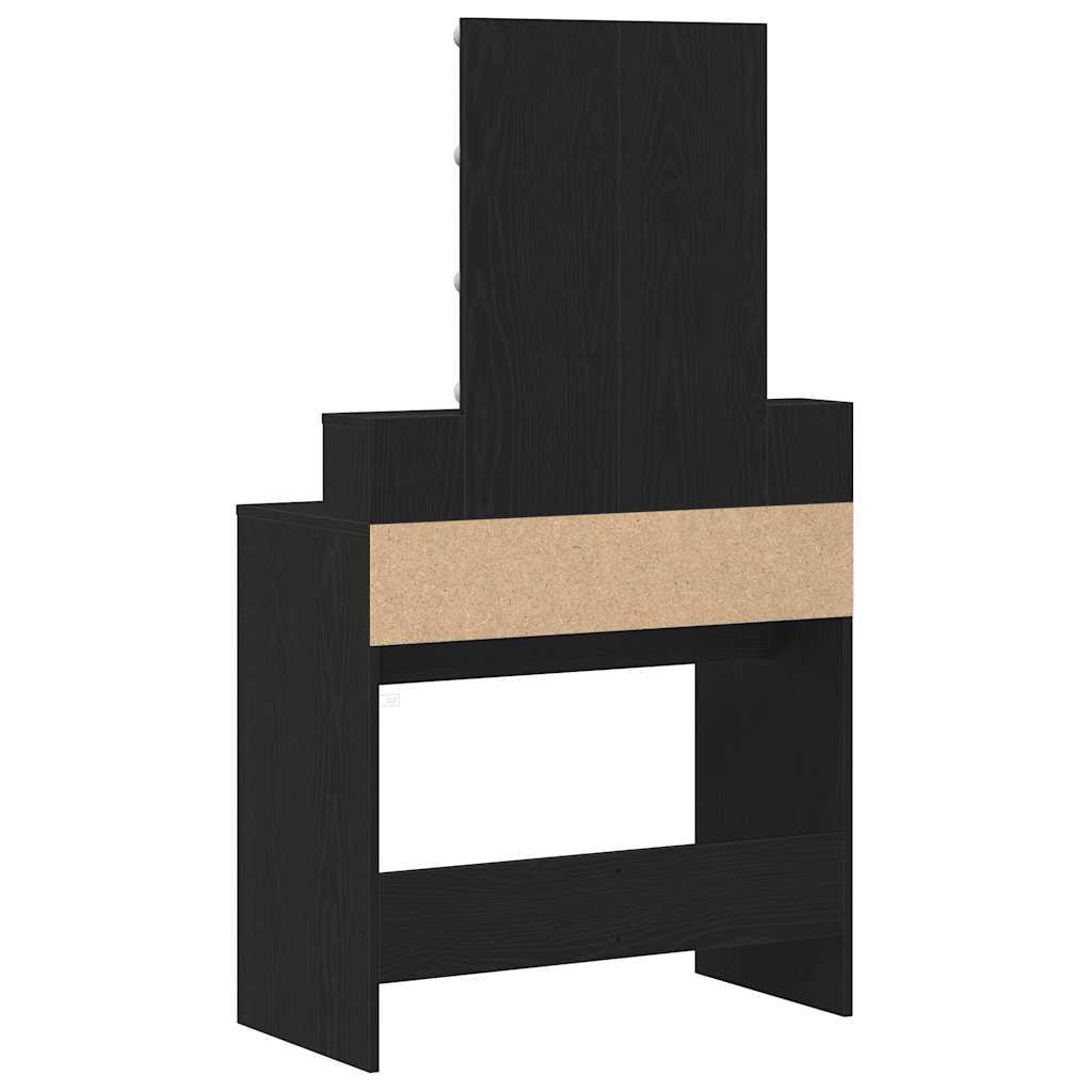 Schminktisch Schwarze Eiche 80 x 41 x 144,5 cm Holzwerkstoff