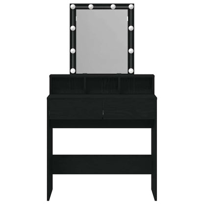 Schminktisch Schwarze Eiche 80 x 41 x 144,5 cm Holzwerkstoff