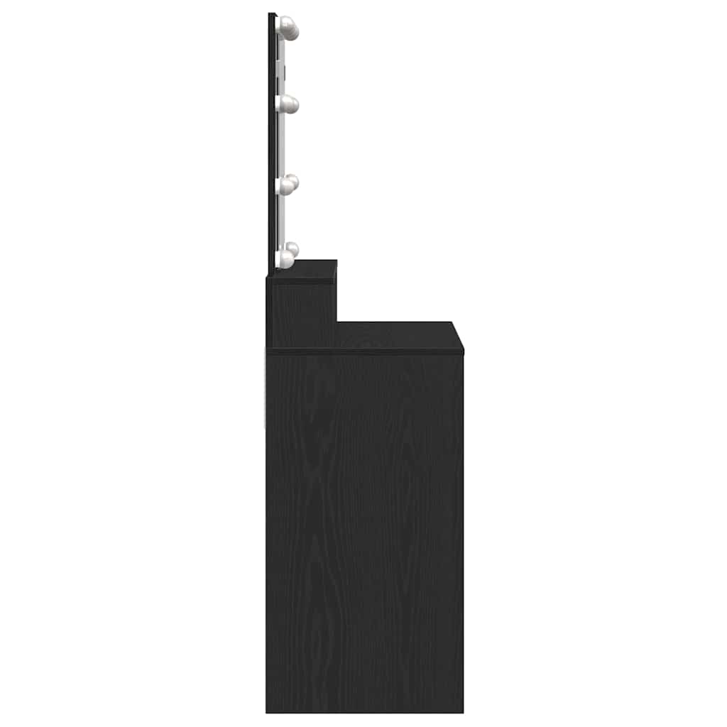 Schminktisch Schwarze Eiche 80 x 41 x 144,5 cm Holzwerkstoff