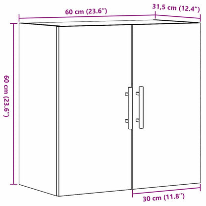 Wandschrank Altholz 60 x 31 x 60 cm Holzwerkstoff