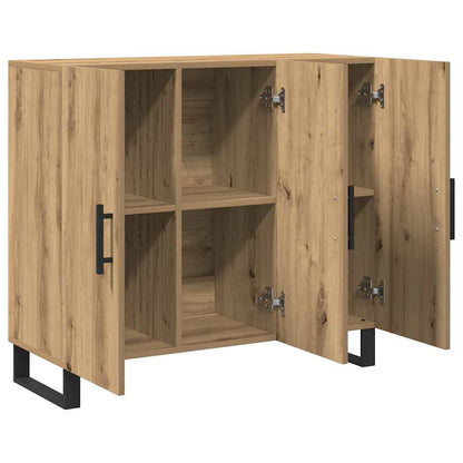Sideboard Artisan-Eiche 90 x 34 x 80 cm Holzwerkstoff