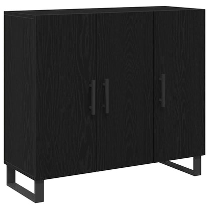 Sideboard Schwarze Eiche 90 x 34 x 80 cm Holzwerkstoff