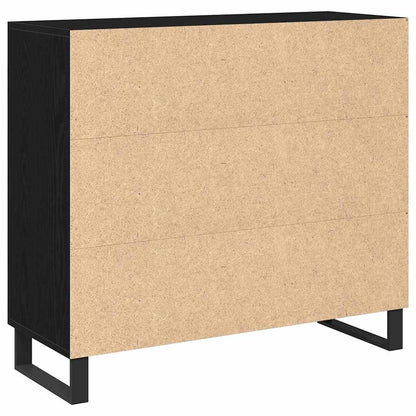Sideboard Schwarze Eiche 90 x 34 x 80 cm Holzwerkstoff
