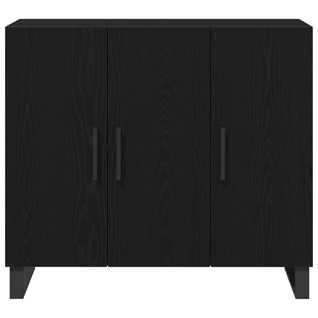 Sideboard Schwarze Eiche 90 x 34 x 80 cm Holzwerkstoff