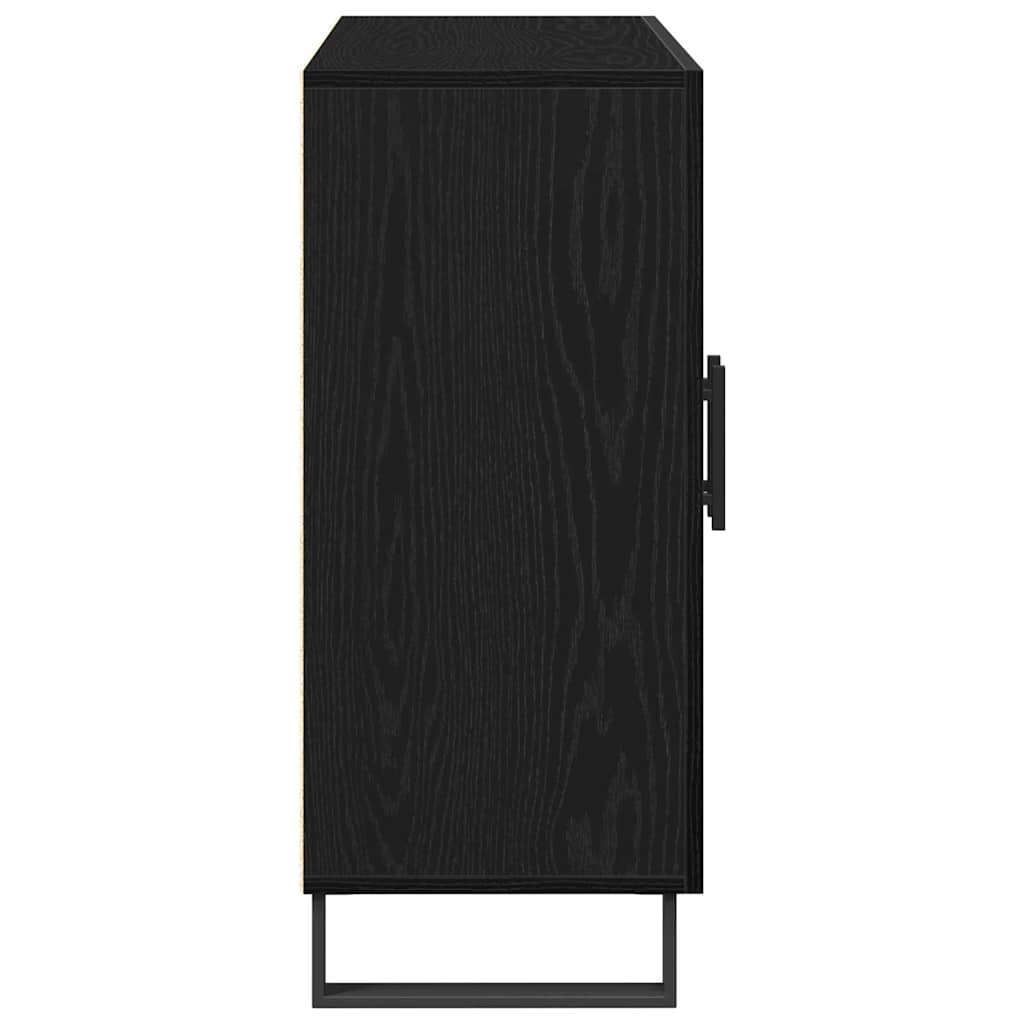 Sideboard Schwarze Eiche 90 x 34 x 80 cm Holzwerkstoff