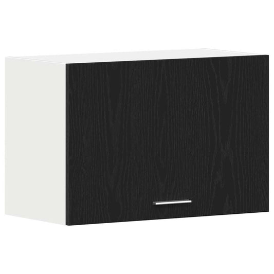 Hängeschrank Schwarz-Eiche – 60x31x60 cm, aus Holzwerkstoff.