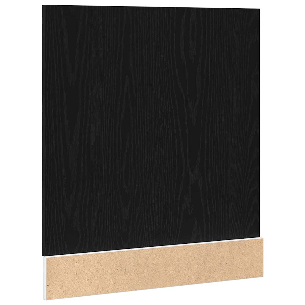 Opvaskemaskine panel sort eg look 60x1,5x67 cm