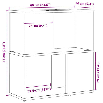Unterhaltungszentrum Schwarz 60 x 24 x 63 cm Holzwerkstoff