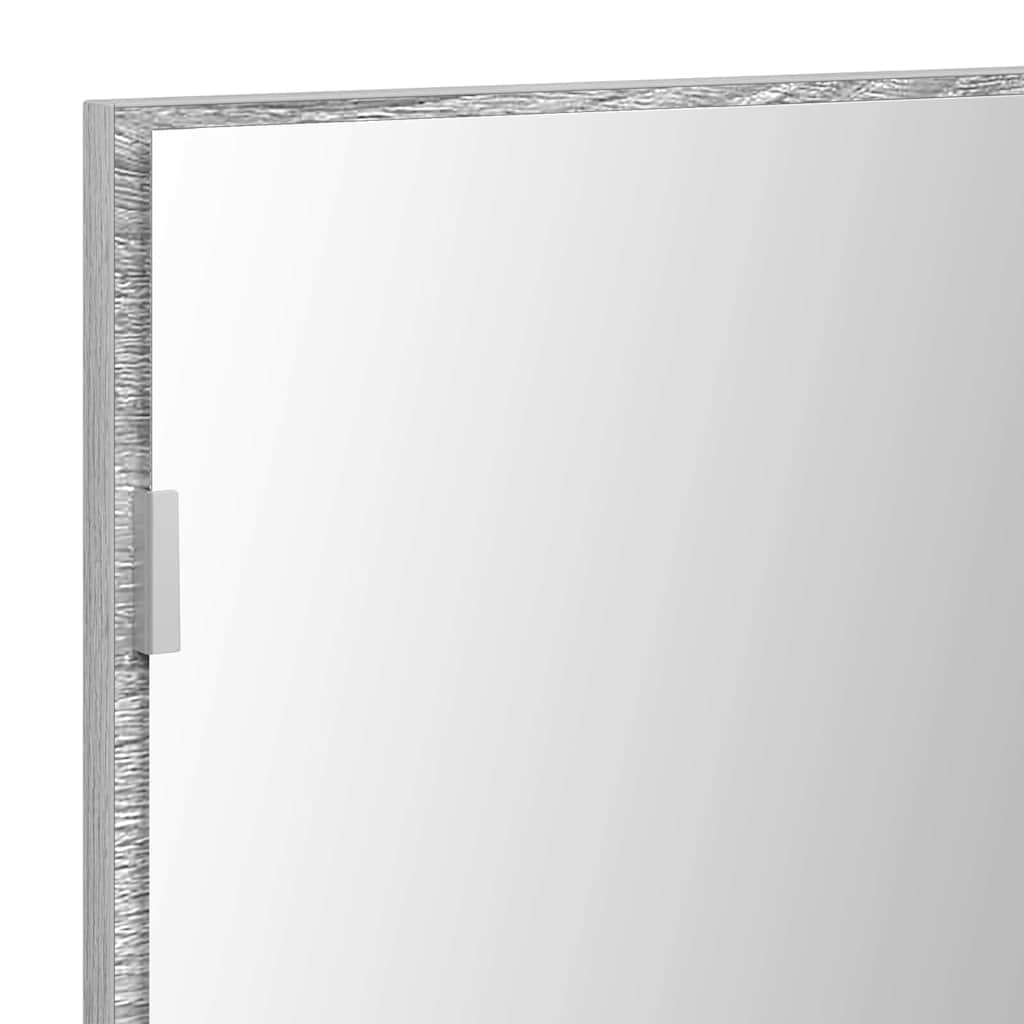 Badezimmer Spiegel mit Spiegel Hochgrau Sonoma 80 x 8,5 x 37 cm