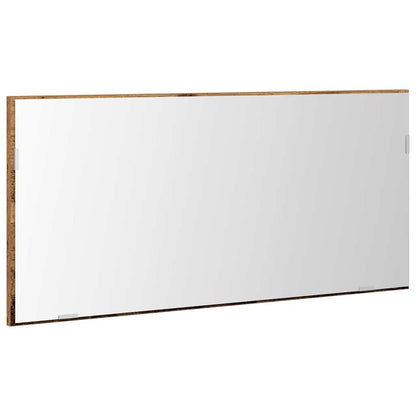 Spiegel mit Spiegel Altholz 80 x 37 cm Glas und engineered Holz