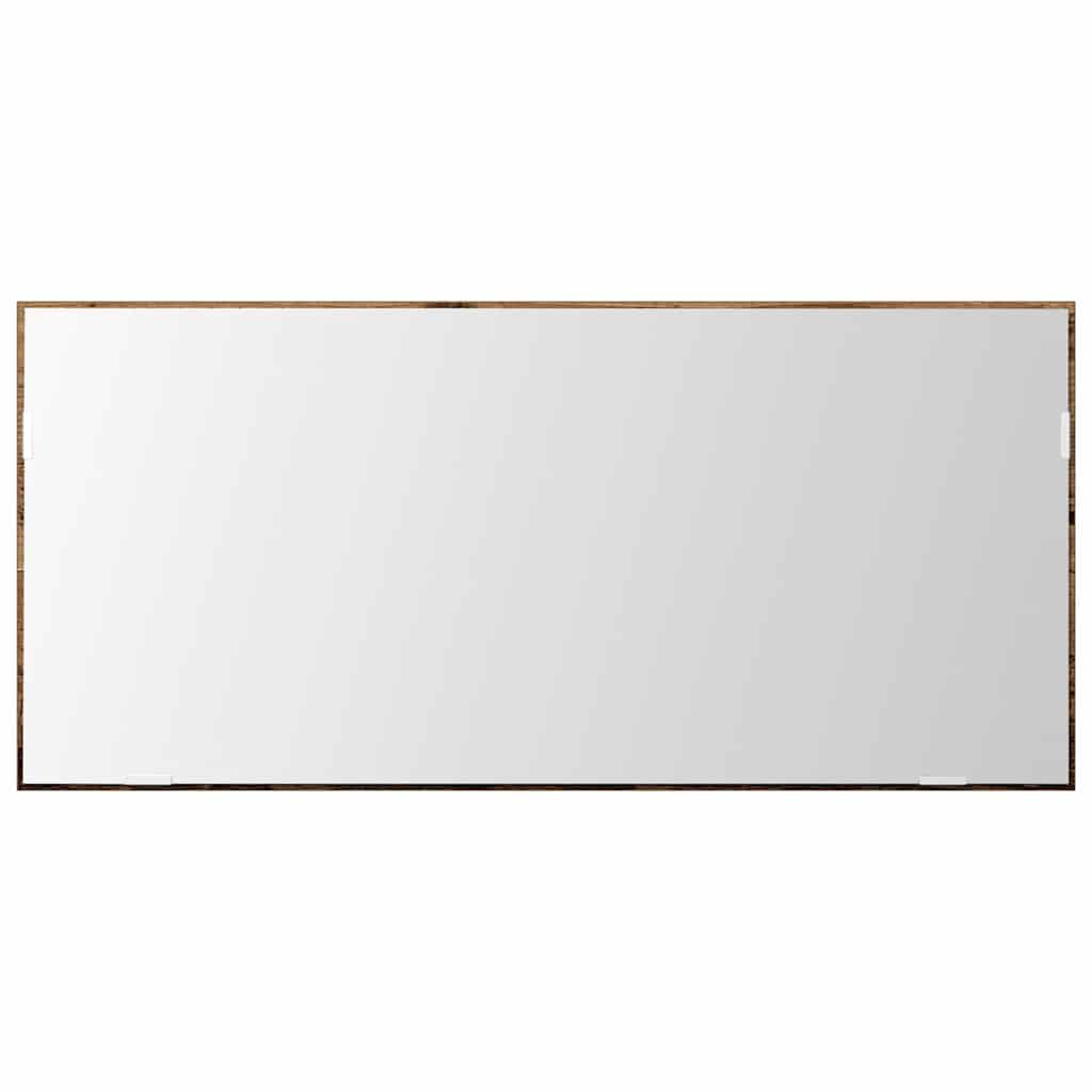Spiegel mit Spiegel Altholz 80 x 37 cm Glas und engineered Holz