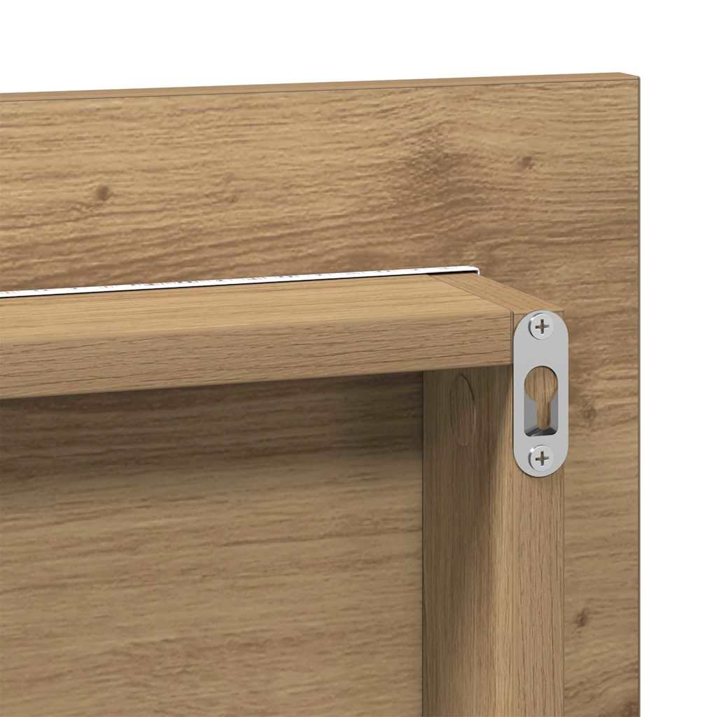 Badezimmer Spiegel Eiche handwerklich 80 x 8,5 x 37 cm