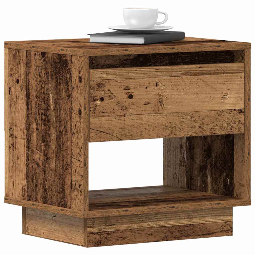 Nachttisch 2 pcs Altholz 45 x 34 x 44 cm Holzwerkstoff