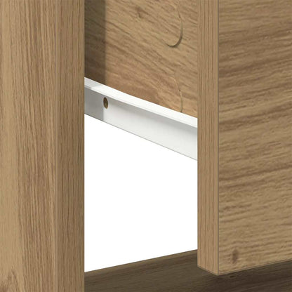 Nachttisch 2 pcs Eiche handwerklich 45 x 34 x 44 cm