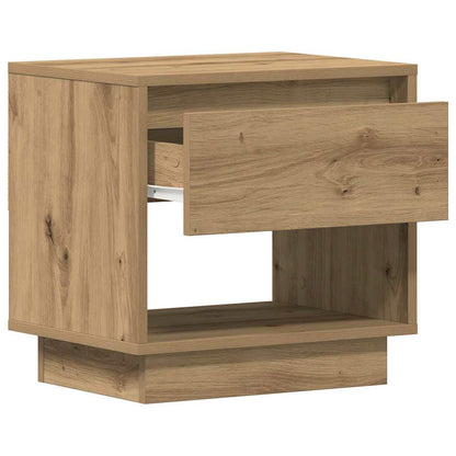 Nachttisch 2 pcs Eiche handwerklich 45 x 34 x 44 cm