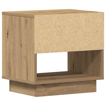 Nachttisch 2 pcs Eiche handwerklich 45 x 34 x 44 cm