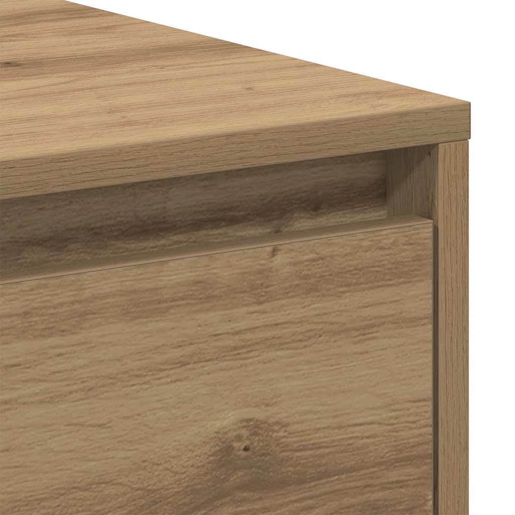 Nachttisch 2 pcs Eiche handwerklich 45 x 34 x 44.5 cm