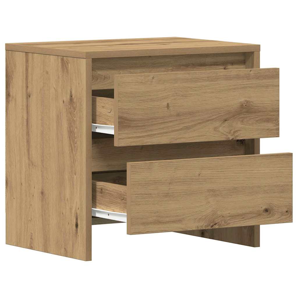 Nachttisch 2 pcs Eiche handwerklich 45 x 34 x 44.5 cm