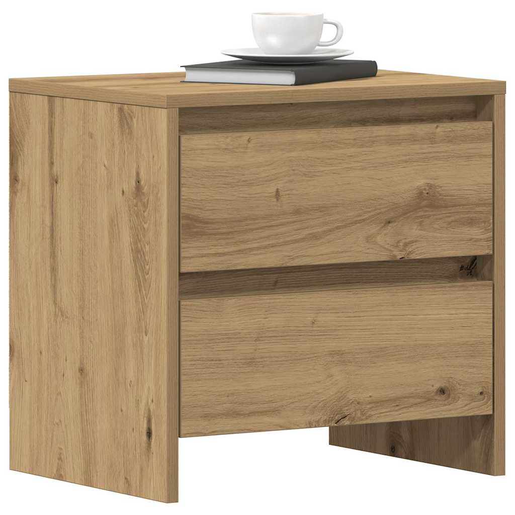 Nachttisch 2 pcs Eiche handwerklich 45 x 34 x 44.5 cm